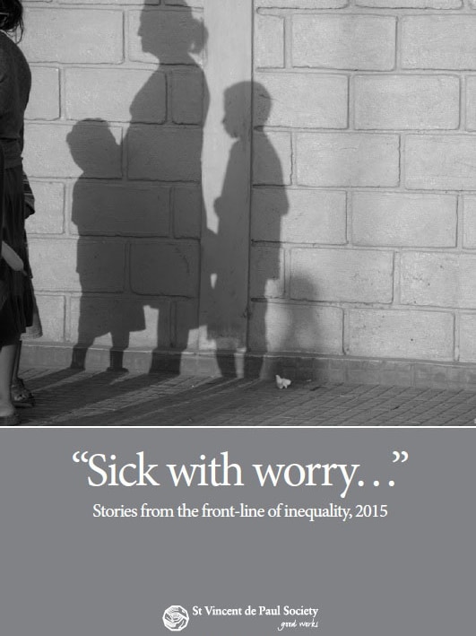 St Vincent de Paul Sick with worry report cover