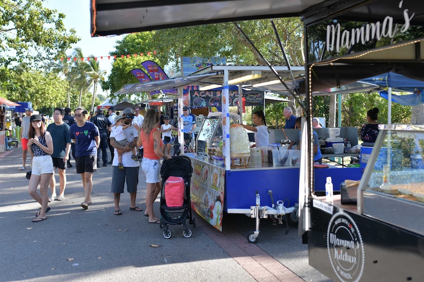 A photo of Mindil Markets in Darwin