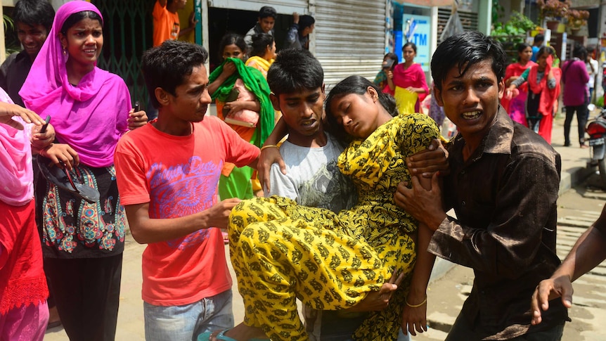 Bangladesh police fire tear gas on factory workers