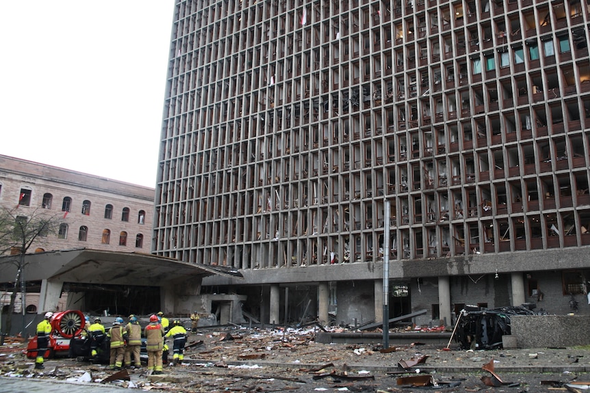 Oslo bomb blast site