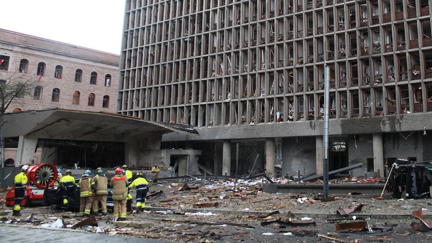 Oslo bomb blast site