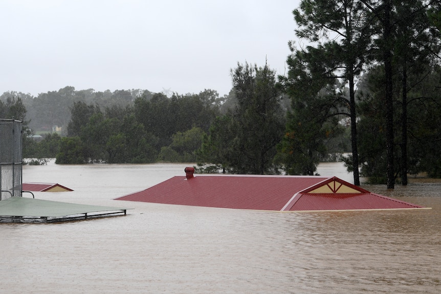 Flooded buildings