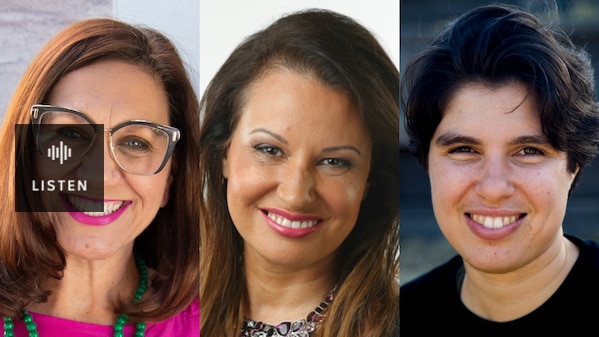 author headshots left to right: Anita Heiss, Larissa Behrendt and Ellen van Neerven. Has Audio.