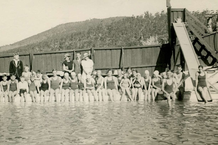 Top of the World swimming club with slide