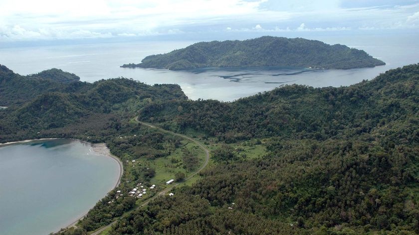 The coast of Bougainville, Papua New Guinea
