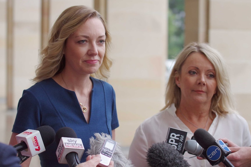 New WA National Party leaders Mia Davies and Jacqui Boydell.