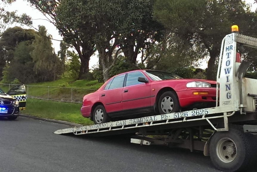 A car is impounded in Morwell