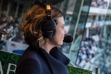Kelli Underwood in the commentary box