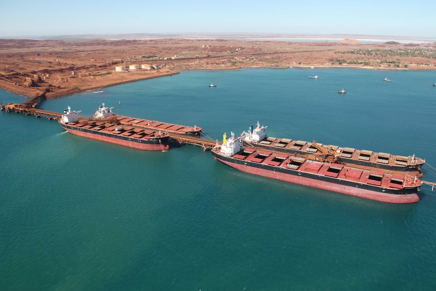 ships in a harbour