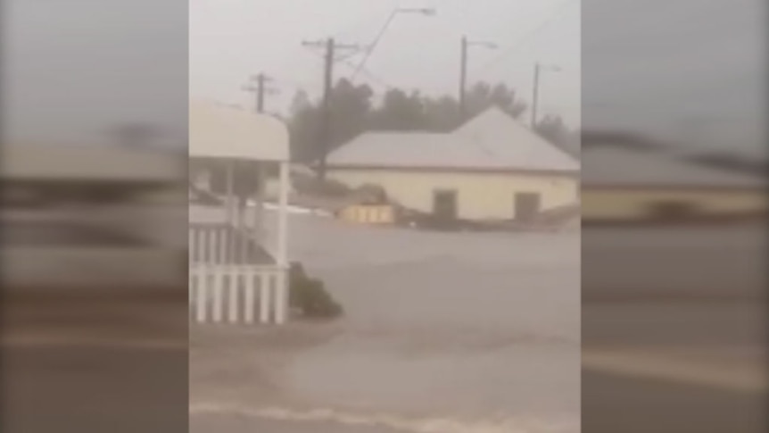 This house washed away during the storms in Dungog.