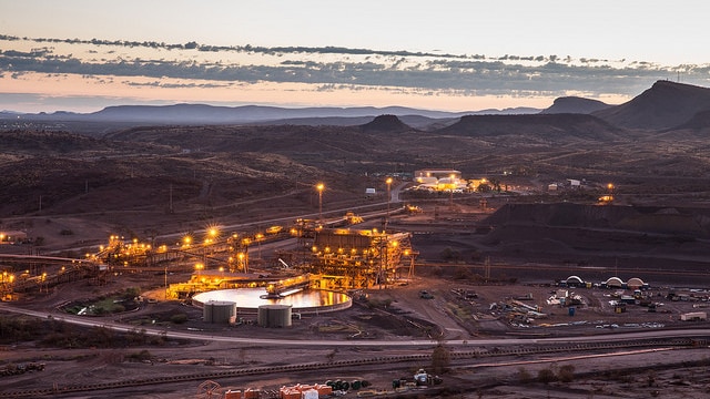 Rio Tinto's Paraburdoo mine in the Pilbara, WA.
