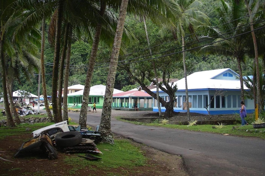 Old tyres in which mosquitoes breed in American Samoa