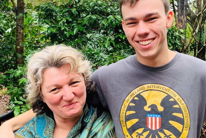 Sharon Denny with her son Patrick to depict the toughest and most rewarding parts of parenting.