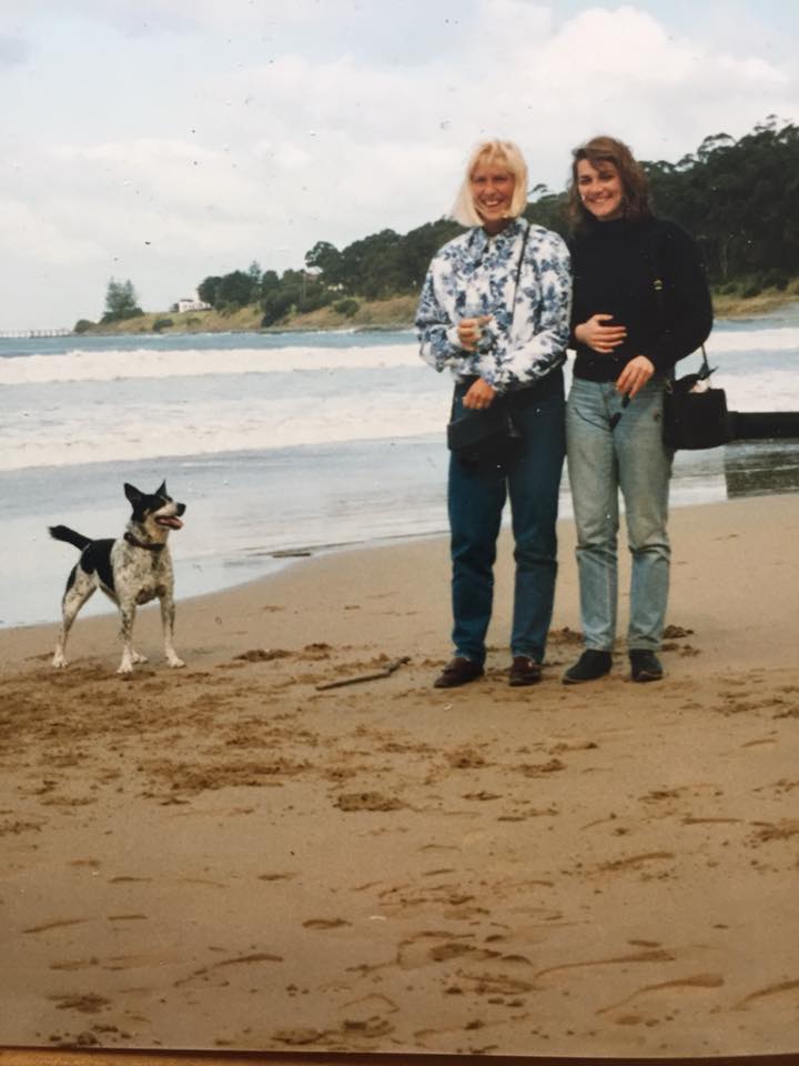 Marcia with friend and Ziggy