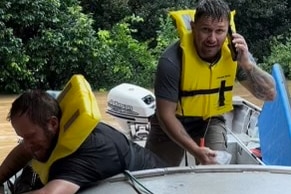 men in boat