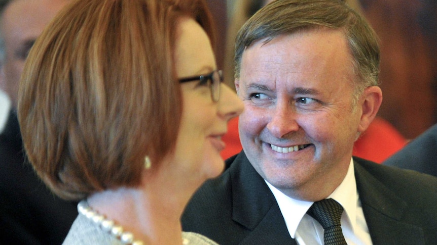 Julia Gillard and Anthony Albanese
