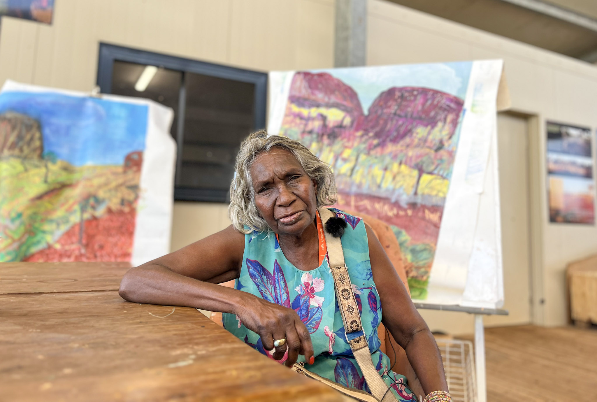 Pilbara artist's work taken on 5,000km road trip for Sydney show