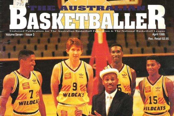 A picture of four Wildcats basketball players on the cover of a magazine