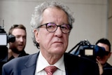 Geoffrey Rush at court