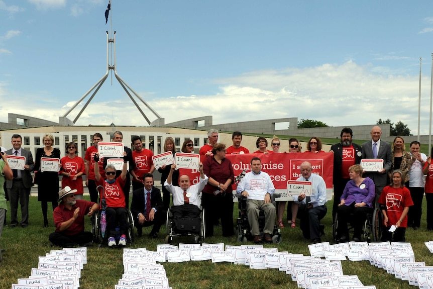 NDIS rally