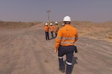 FIFO worker walks to group