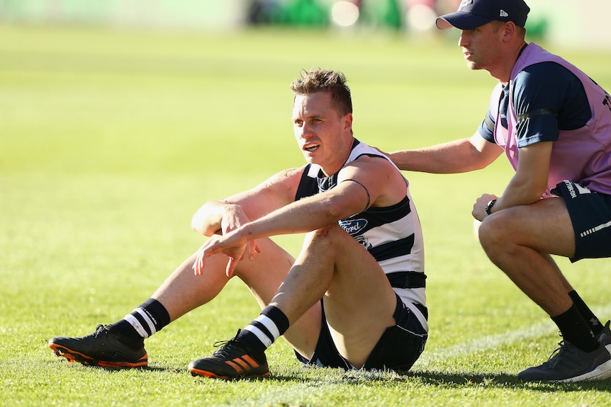 Geelong's Mitch Duncan receives attention