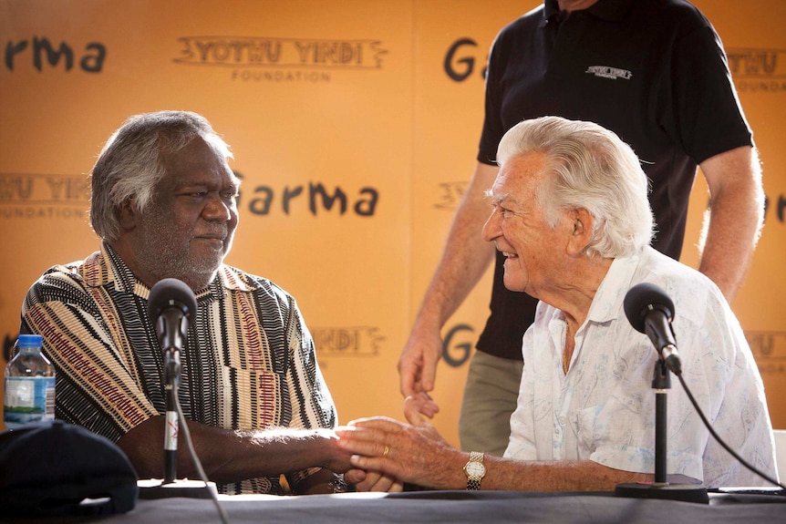 Galarrwuy Yunupingu and Bob Hawke