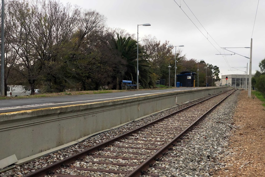 The existing Tonsley railway station near Flinders University in Adelaide's south.