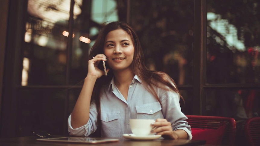 Talking on the phone