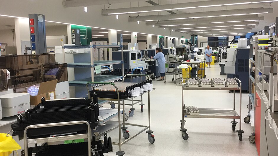 Inside the Australian Red Cross processing plant in Melbourne