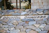 'Council Chamber' carved into stone in Broken Hill