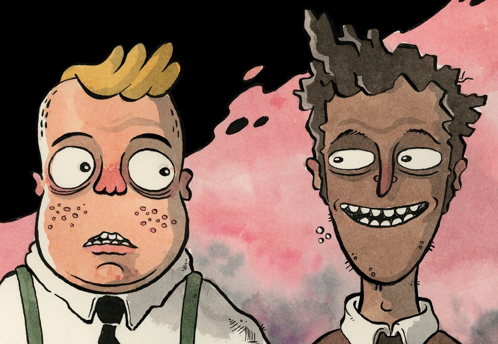 Illustration from back cover of The Grot