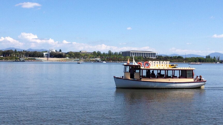 Many boats took to Lake Burley Griffin to enjoy One Very Big Day in the capital.