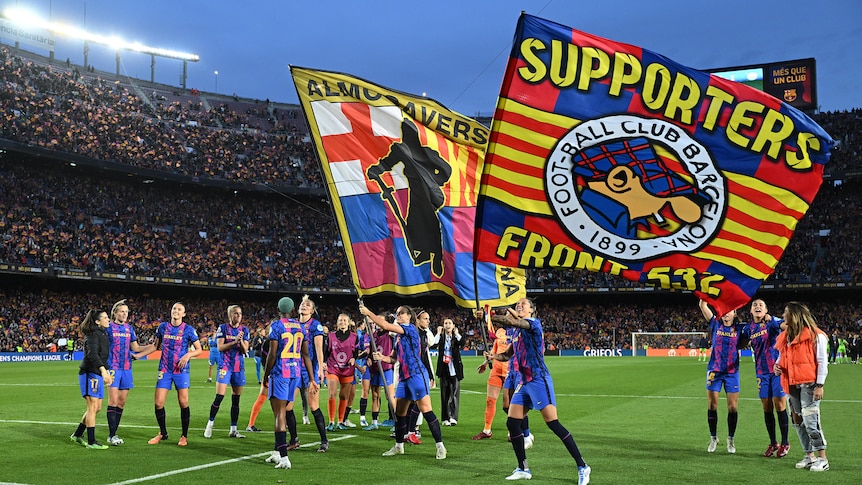 Barcelona breaks own world crowd attendance record for women's Champions League match