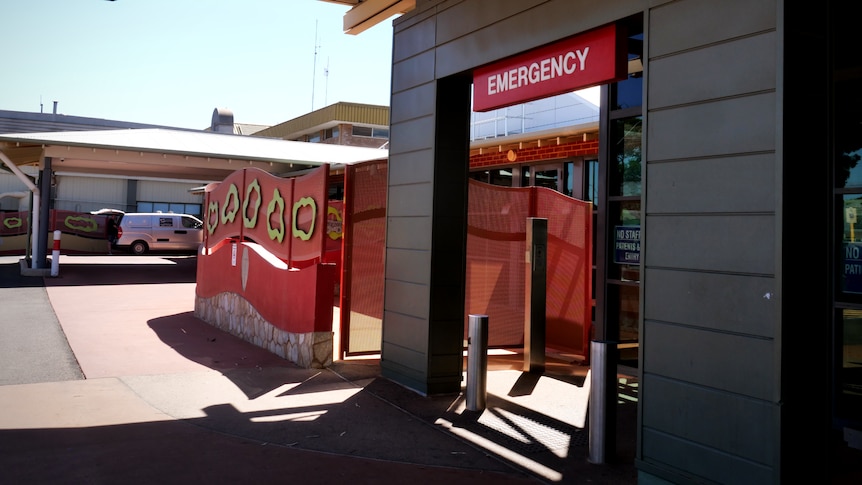 Entrance to the emergency department at Kalgoorlie Health Campus