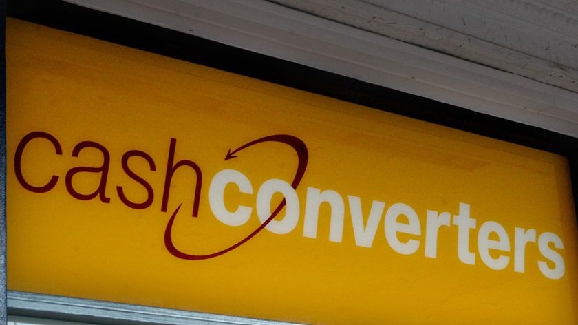 A sign outside a Cash Converters store