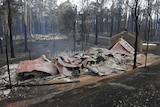 A burned out house at Kinglake