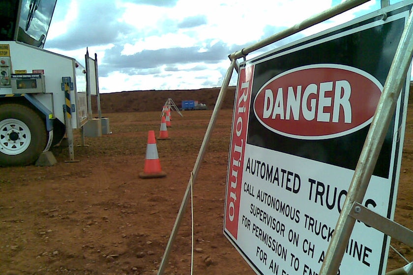 Rio Tinto West Angelas iron ore site automated truck