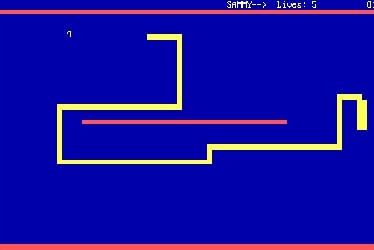 Screenshot of the DOS game Nibbles