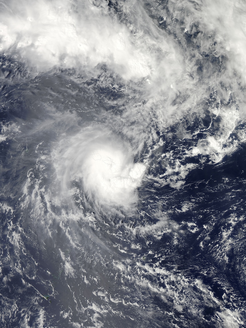 Tropical Cyclone Evan satellite image