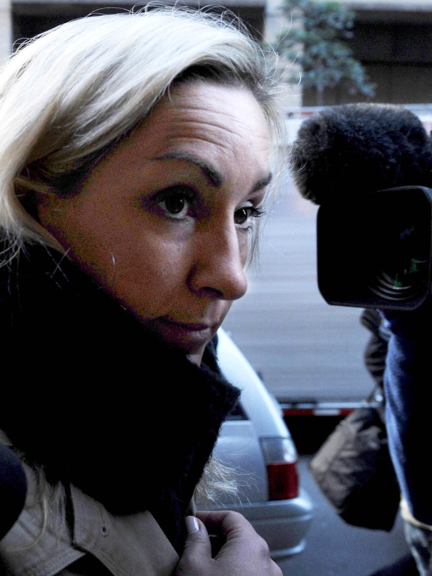 Keli Lane arrives at the NSW Supreme Court in 2010.