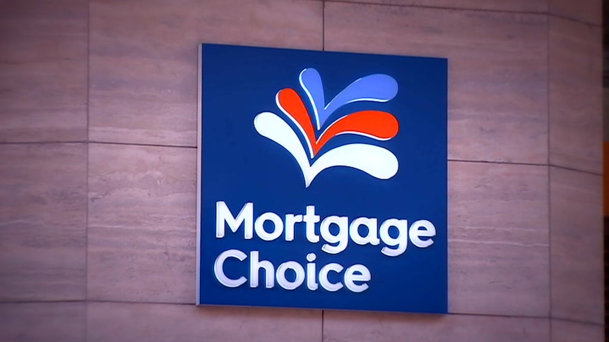 Mortgage Choice sign with words and logo