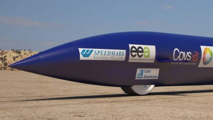 Fast car for land speed record