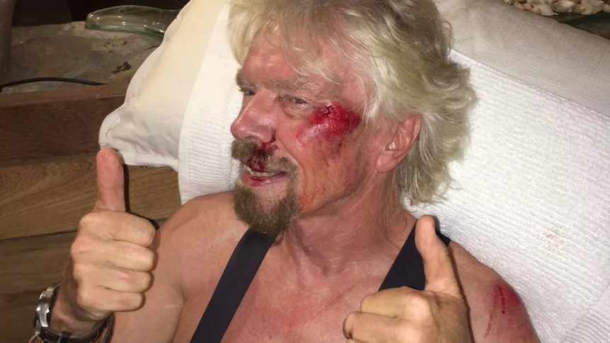 British billionaire Richard Branson said Friday he thought he was going to die in a biking accident.