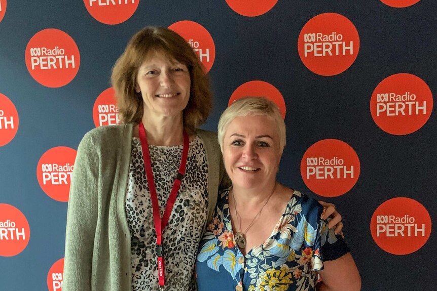 Dr Lesley Ramage and Sharon Greenock in ABC Radio Perth studio