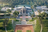 Aerial shot of the Australian War Memorial