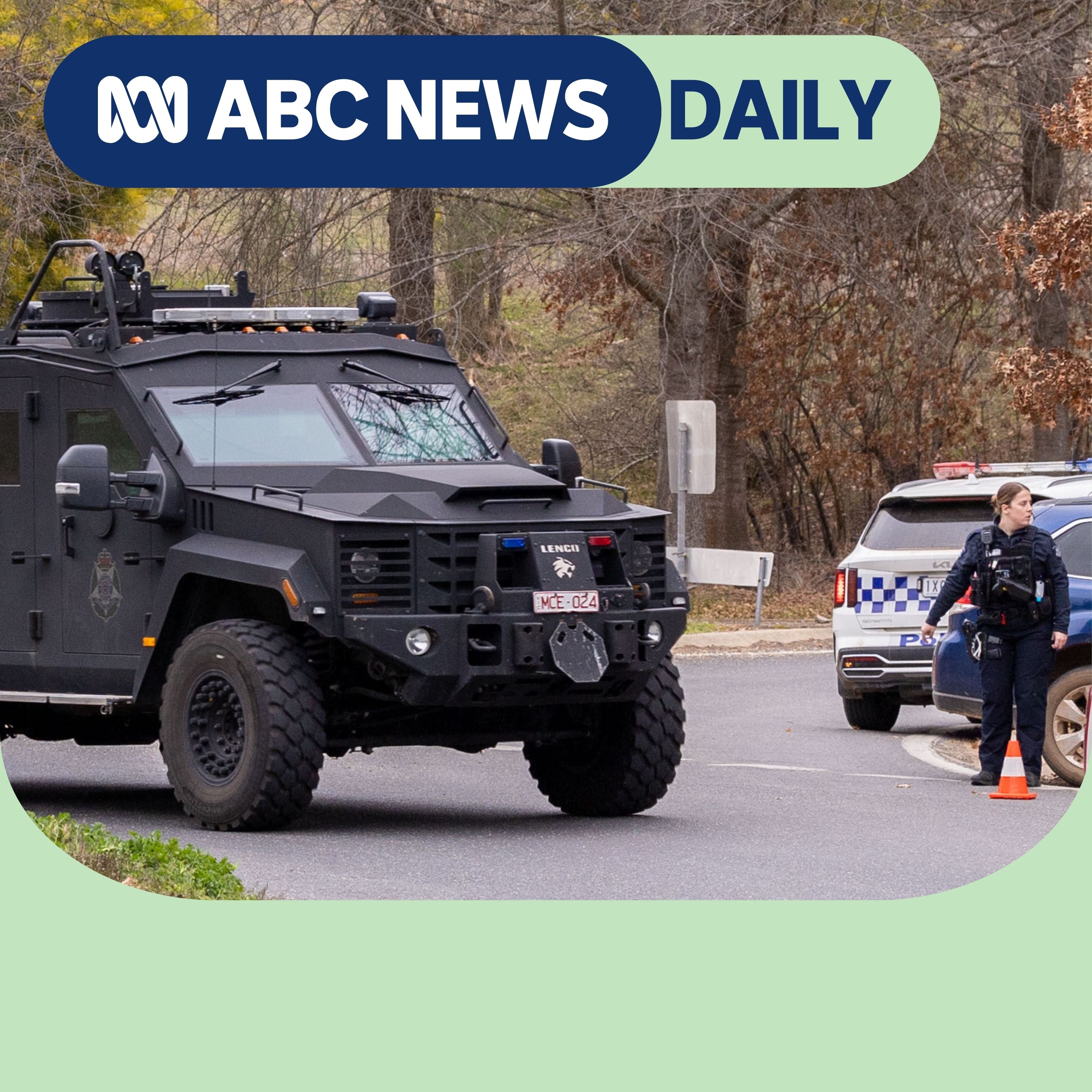 Police on the scene in Porepunkah