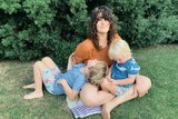 Jocelyn Ainslie with her sons in a story about what it's like having a second child.