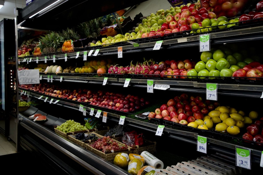 fruit and vegetables in fridges