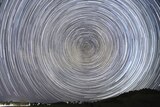 Star trail image from Eta Aquarid meteor shower